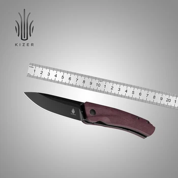 Нож для выживания Kizer V3629A1/V3629C1 Agressor 2023 Новая Ручка Richlite/Micarta со Стальным лезвием 3V/154 см Карманные Ножи
