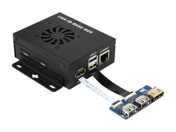 Waveshare CM4-IO-BASE-BOX-B + USB-адаптер HDMI для вычислительного модуля Raspberry Pi 4